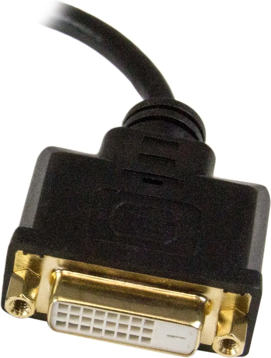 Startech HDMI naar DVI-D Kabel 20cm - Zwart