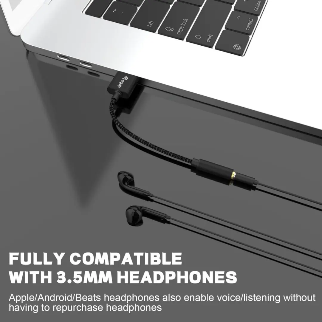Equip 147945 Audiokabel 3,5mm USB-A - 0,15m - Zwart