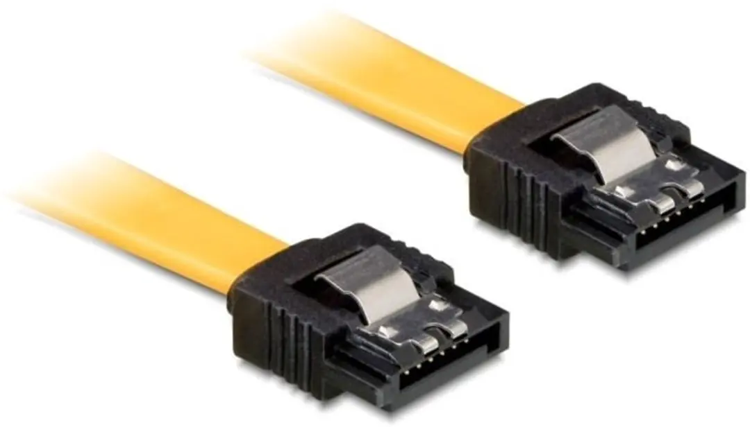 Goobay SATA Datakabel 6Gbit/s - 1m - 10 Stuks - Geel