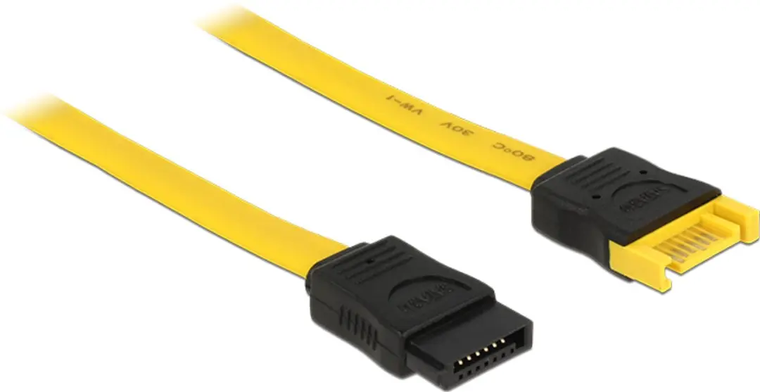 Delock 83949 SATA-kabel 0,2m - Geel