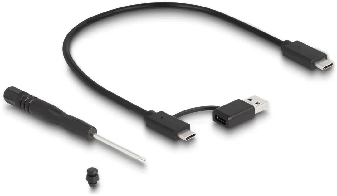 Delock M.2 NVMe PCIe SSD Gaming Behuizing - USB 3.2 Gen 2x2 20Gbps - Grijs