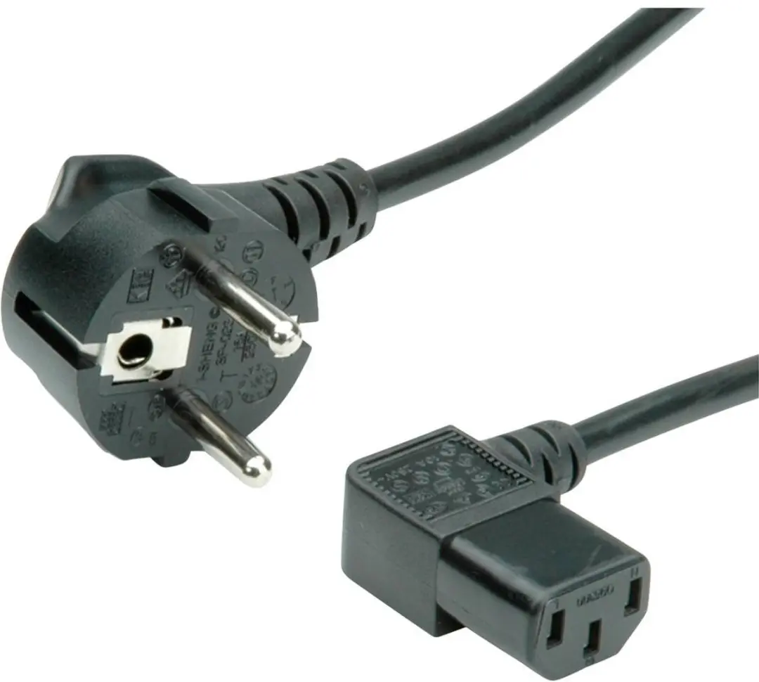 Value 19.99.1118 Stroomkabel - 1.80m - Zwart