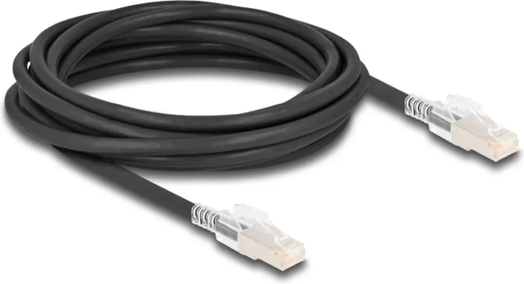 Delock Cat.6A S/FTP RJ45 Kabel 5m - Zwart