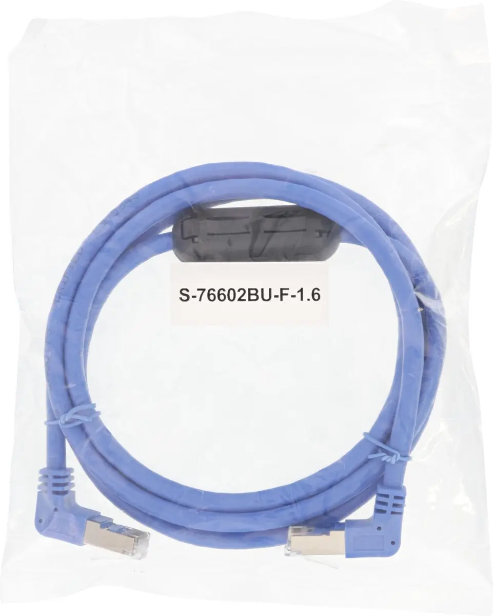 InLine Patchkabel S/FTP Cat.6 1,6m - Haaks - Blauw