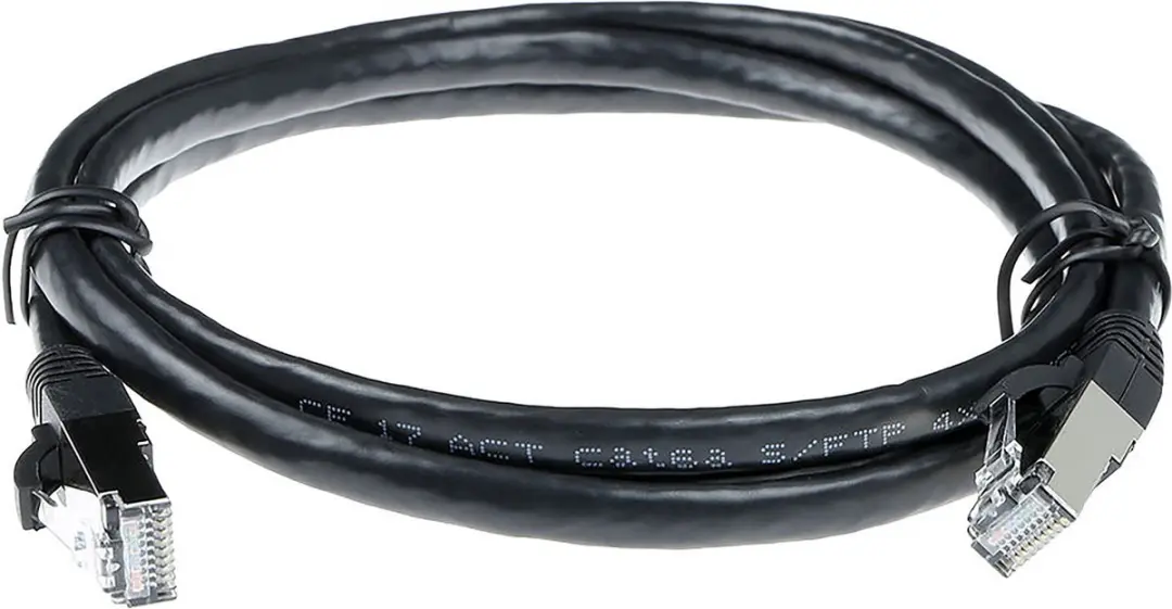 ACT SFTP CAT6A Patchkabel 2m - FB6902 - Zwart