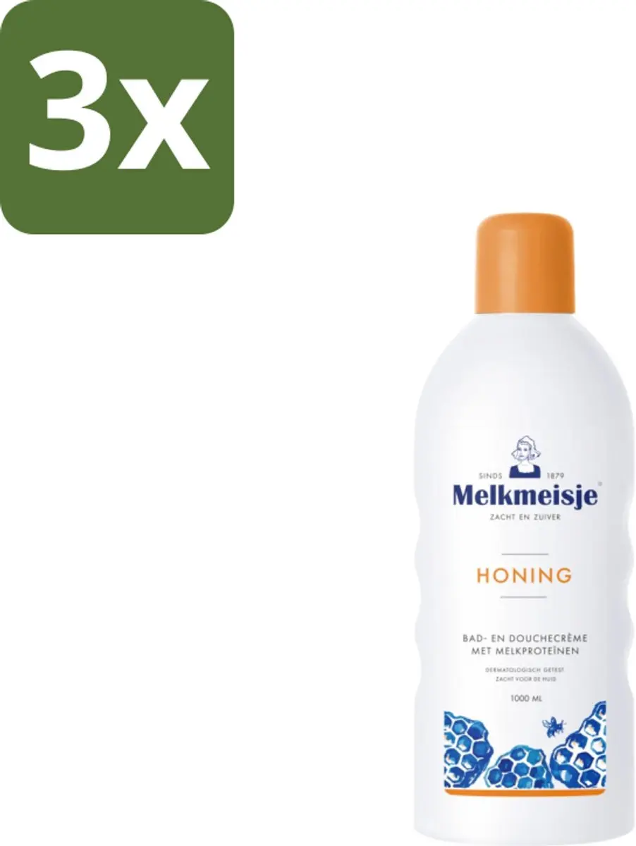 Melkmeisje Bad & Douche Honing 1000ml