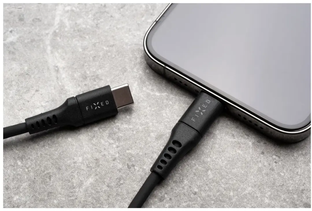 Fixed FIXDLS-CC12-BK USB-kabel 1,2m USB-C 4,8 Gbit/s - Zwart