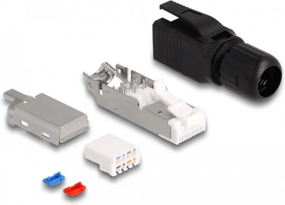 Delock RJ45 Plug Cat.6A - Zwart