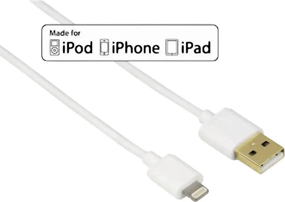 Hama USB Lightning Kabel 1.5m - Wit