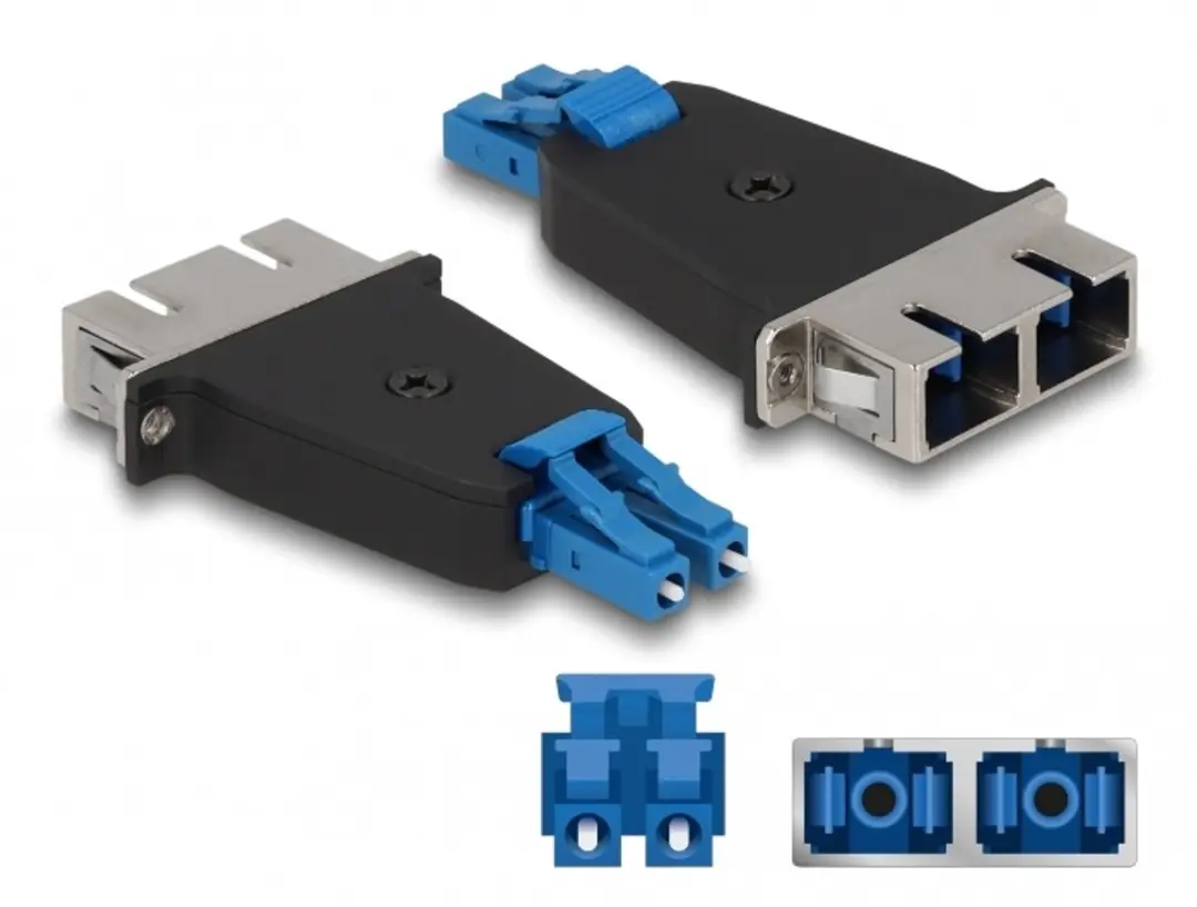 Delock LC Duplex naar SC Duplex Glasvezelkoppelaar