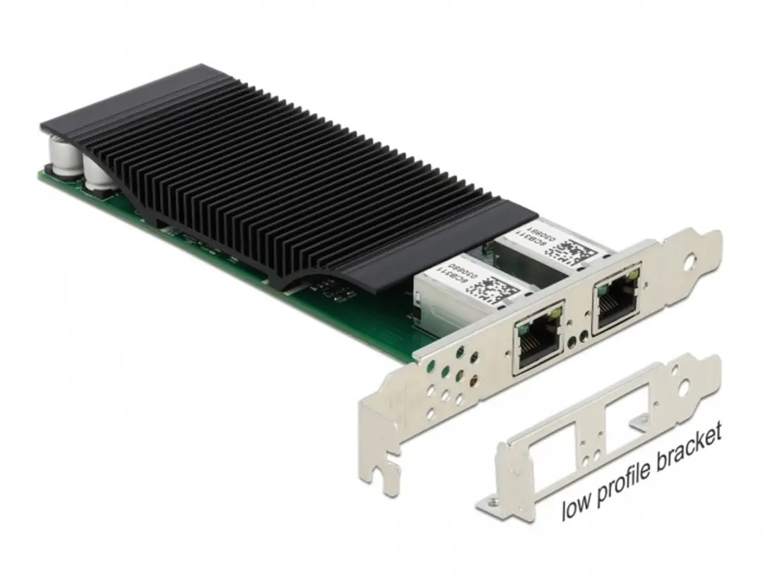 Delock PCIe x4 2x RJ45 Gigabit LAN PoE+ i350