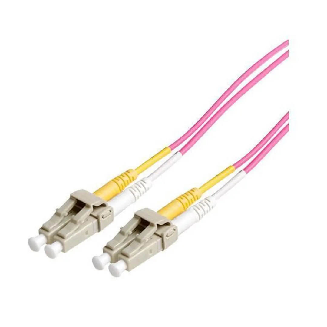 Goobay LC Duplex OM4 Patchkabel - Paars - 7m