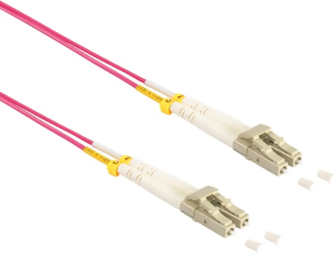 Goobay LC Duplex OM4 Patchkabel - Paars - 7m
