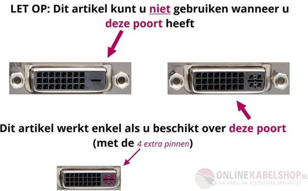 Delock DVI-I Dual Link Kabel - 1m - Zwart