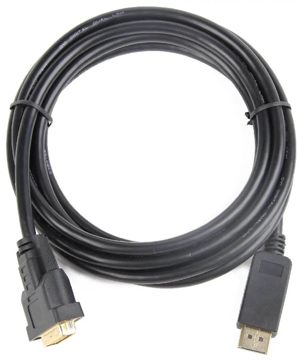 Gembird CC-DPM-DVIM-3M DisplayPort naar DVI-kabel 3m - Zwart
