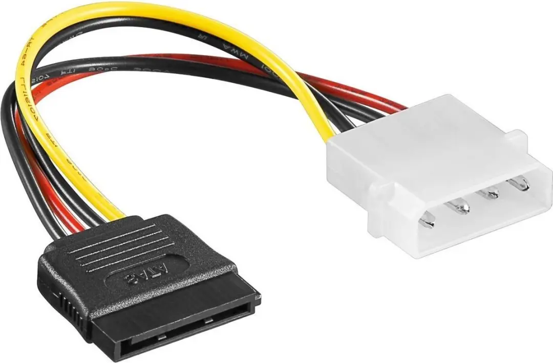 Goobay Molex naar SATA Voedingsadapter 0,15m