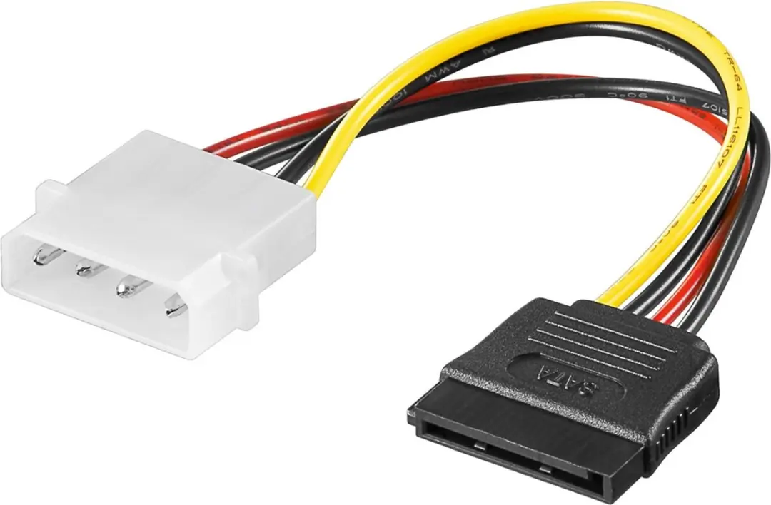Goobay Molex naar SATA Voedingsadapter 0,15m - 10 Stuks