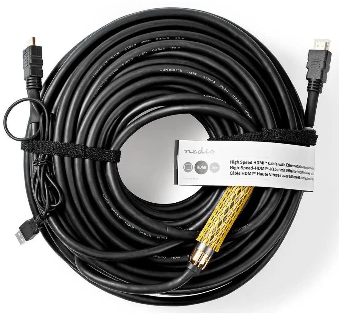 Nedis High Speed HDMI-Kabel CVGT34620BK400 - 4K@30Hz - 40m - Zwart