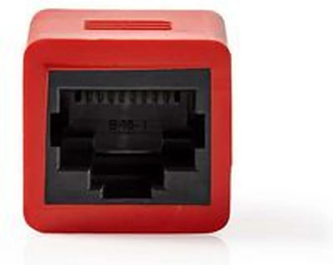 Nedis CAT6-Netwerkadapter RJ45 - Recht - Rood