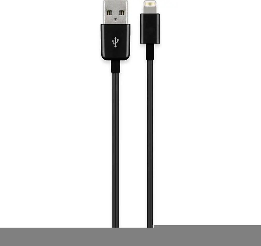 Goobay Lightning USB-kabel 1m - Zwart