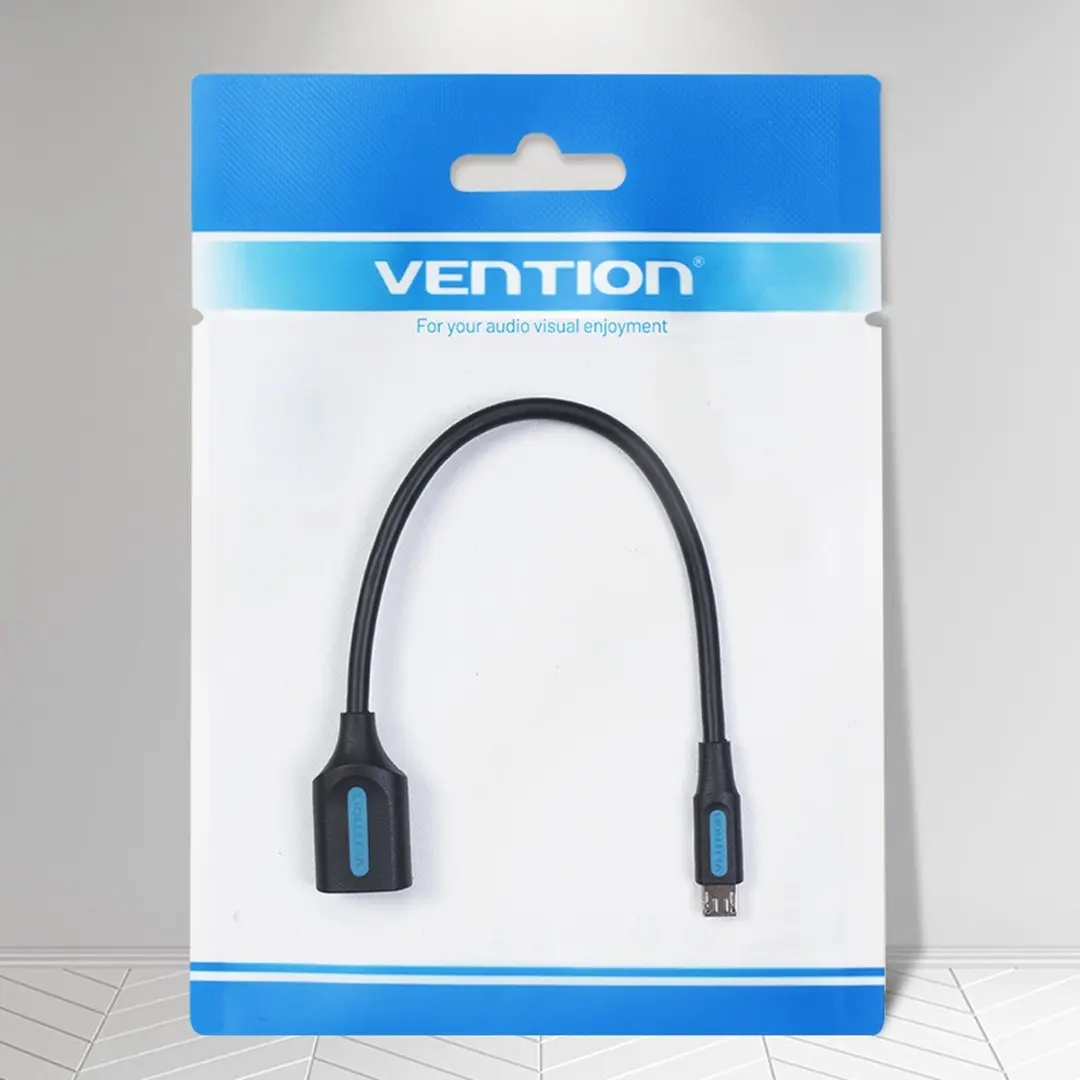 Vention CCUBB USB 2.0 Kabel Micro-USB A - 0,15m - Zwart