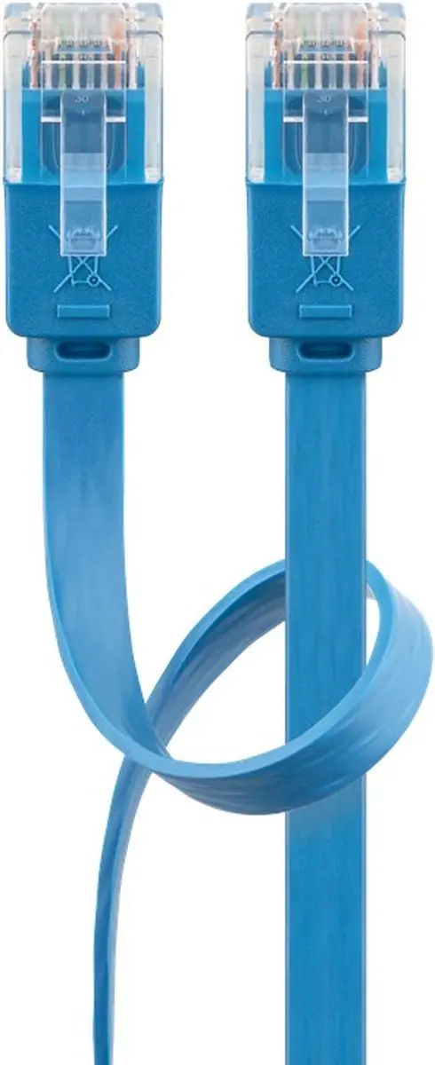 Goobay CAT6 Netwerkkabel RJ45 - Blauw - 10 Stuks