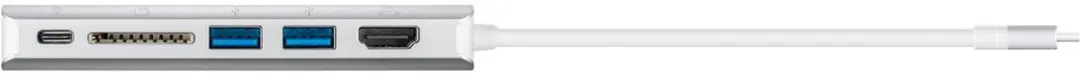 Goobay USB-C naar HDMI 4K 30Hz Adapter - 100W PD - Zilver