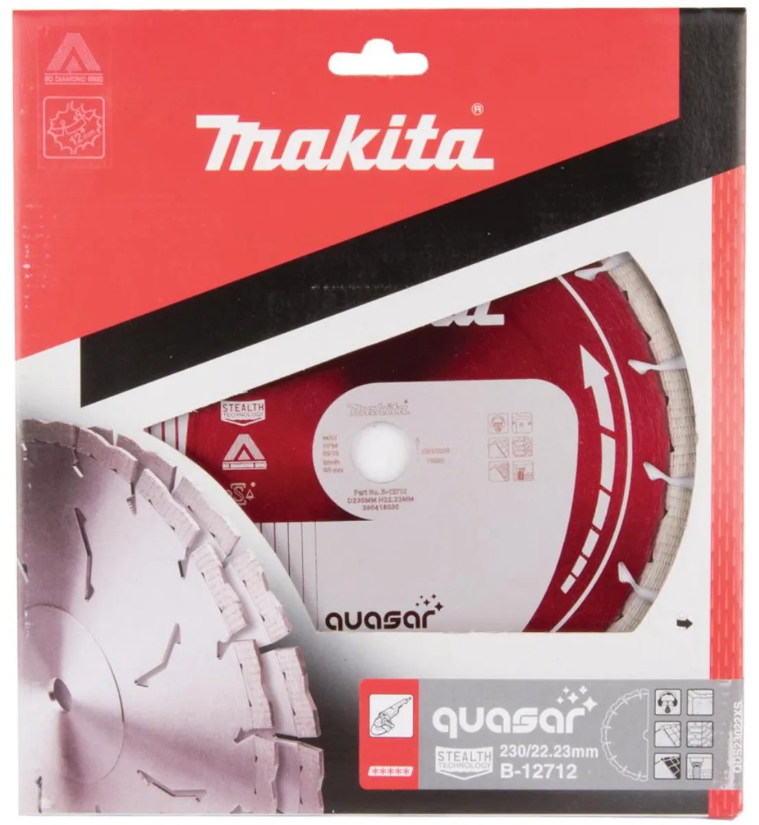 Makita B-12712 Diamantschijf 230x22,23x2,6mm - Rood