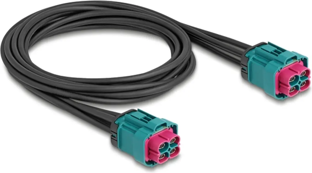 Delock HDMTD Z Quad Jack Kabel 1m - Zwart