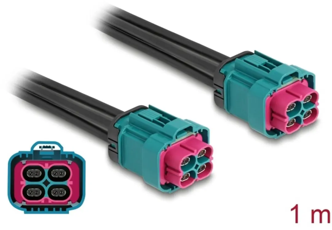 Delock HDMTD Z Quad Jack Kabel 1m
