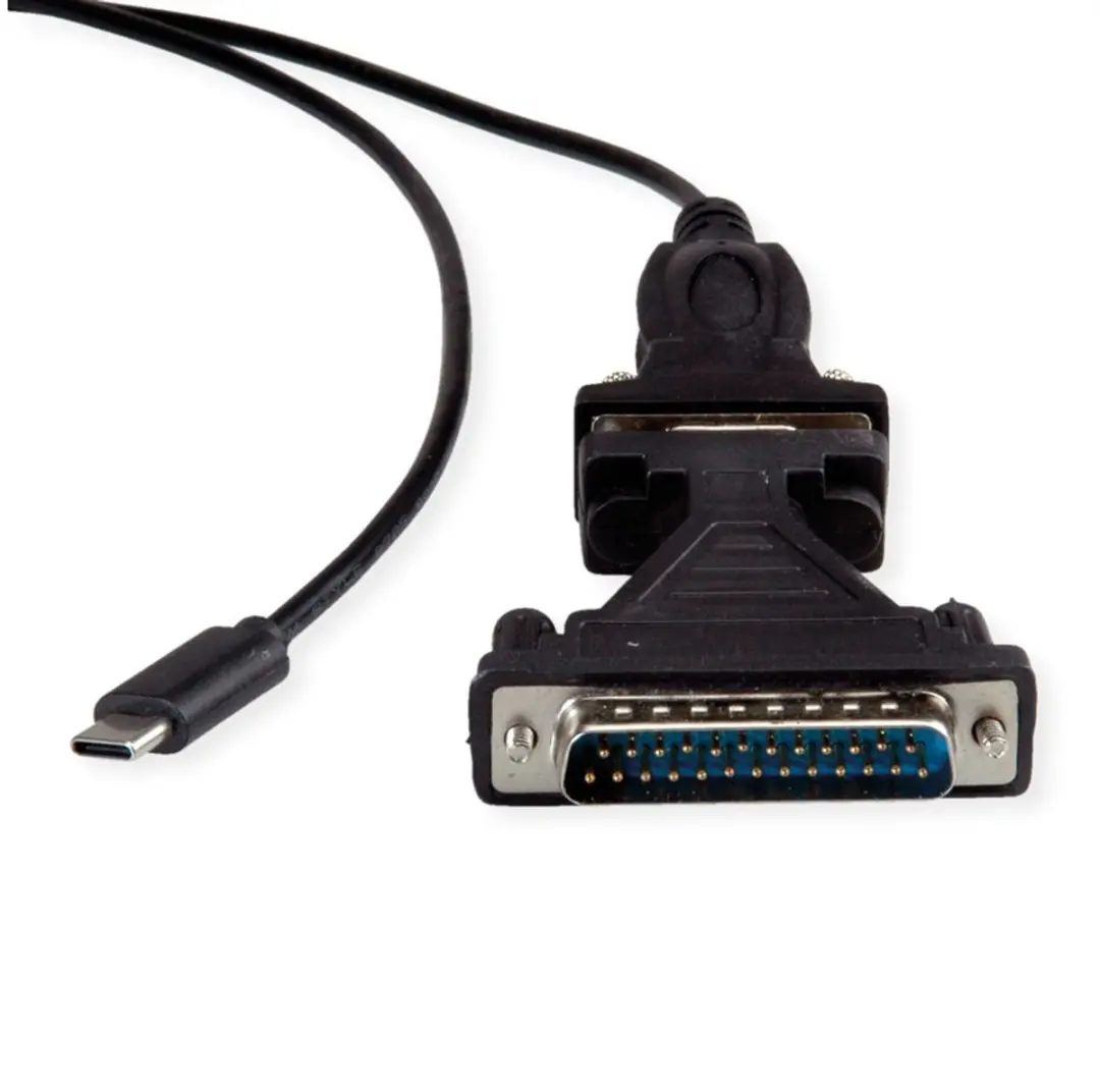 Value USB-C naar RS232 Seriële Kabel 1,8m - Zwart