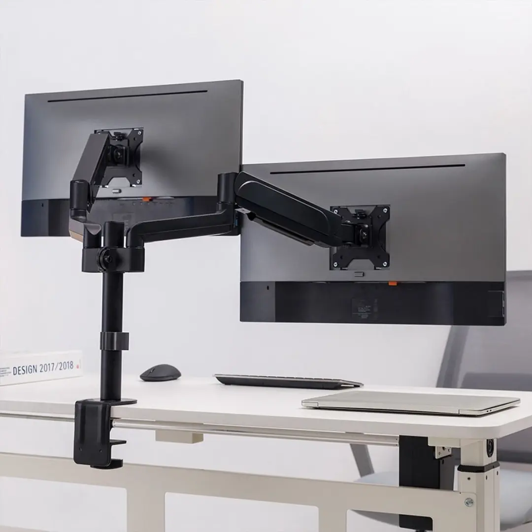 Value Dual LCD Monitorarm 17991182 - 4 Draaipunten - Zwart