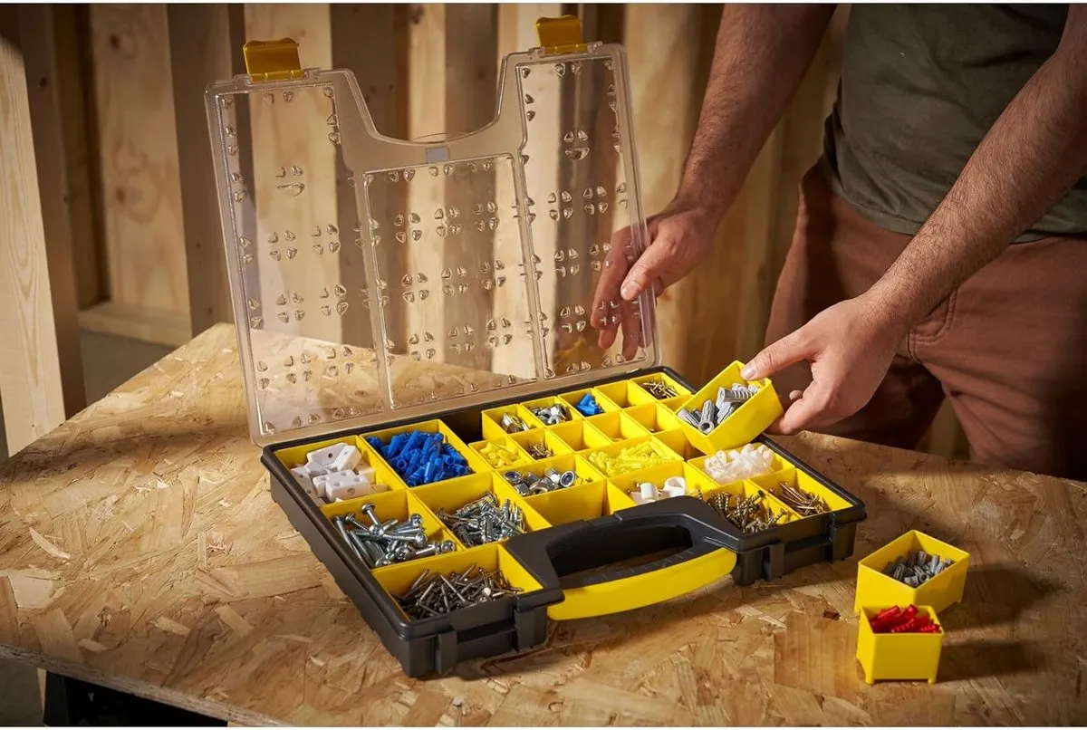 Stanley Organizer Pro 25-Vaks - 42,2x5,2x33,4cm - Zwart/Geel