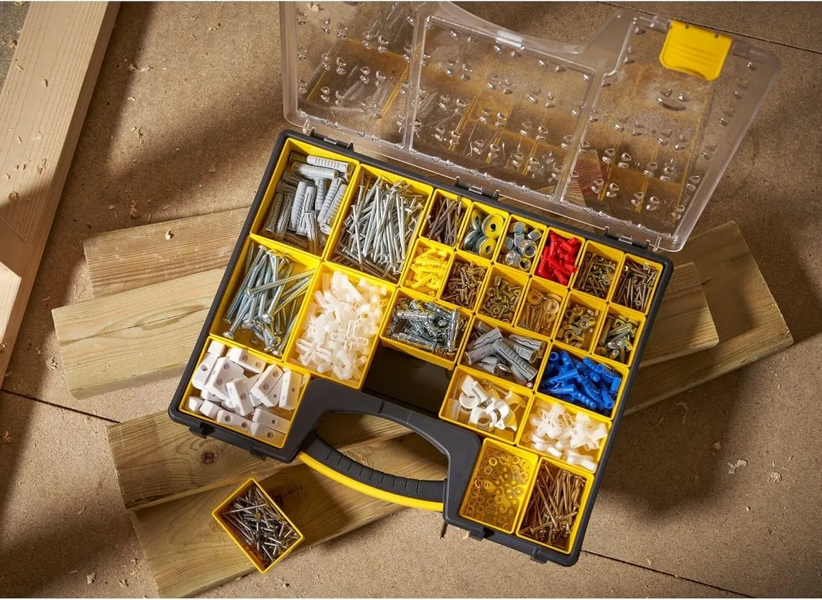 Stanley Organizer Pro 25-Vaks - 42,2x5,2x33,4cm - Zwart/Geel