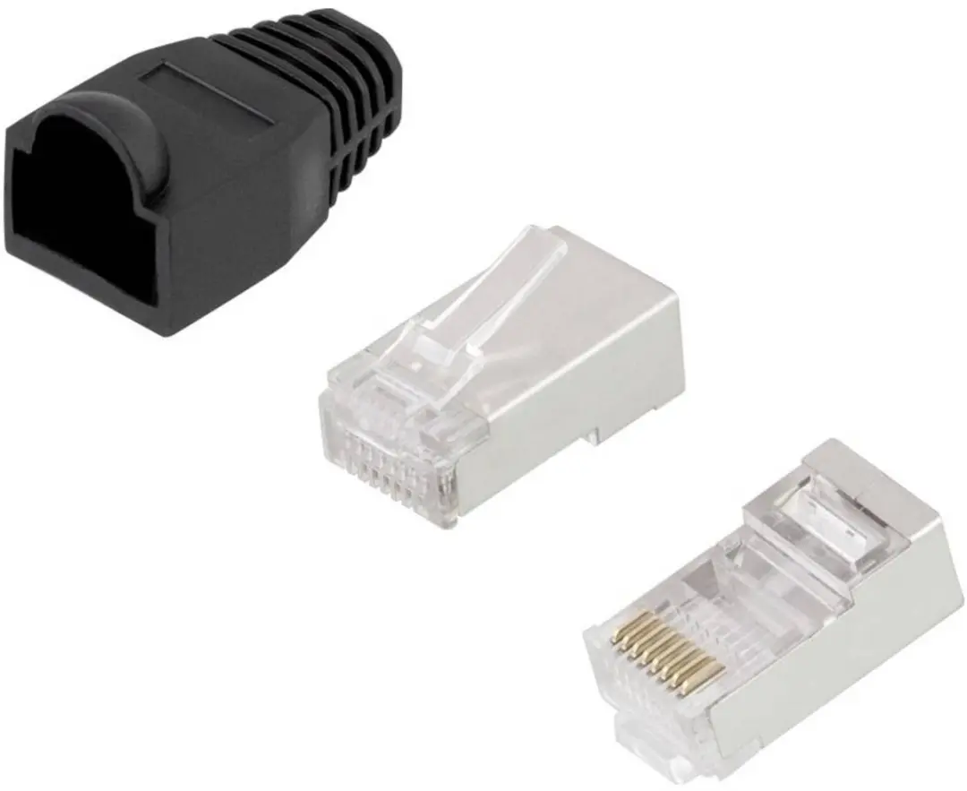 Logilink MP0012 RJ45-connector Cat 5e - 100 Stuks - Zwart