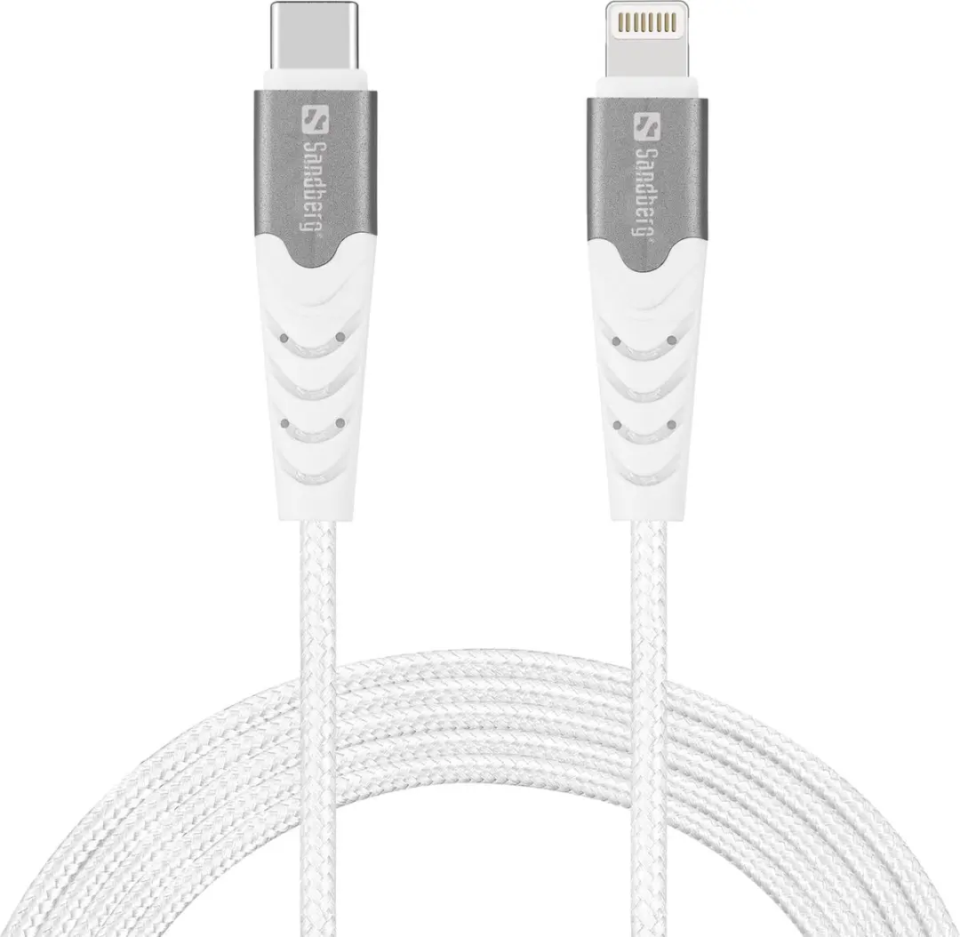 Sandberg 136-25 USB-C naar Lightning Kabel 1M - Wit