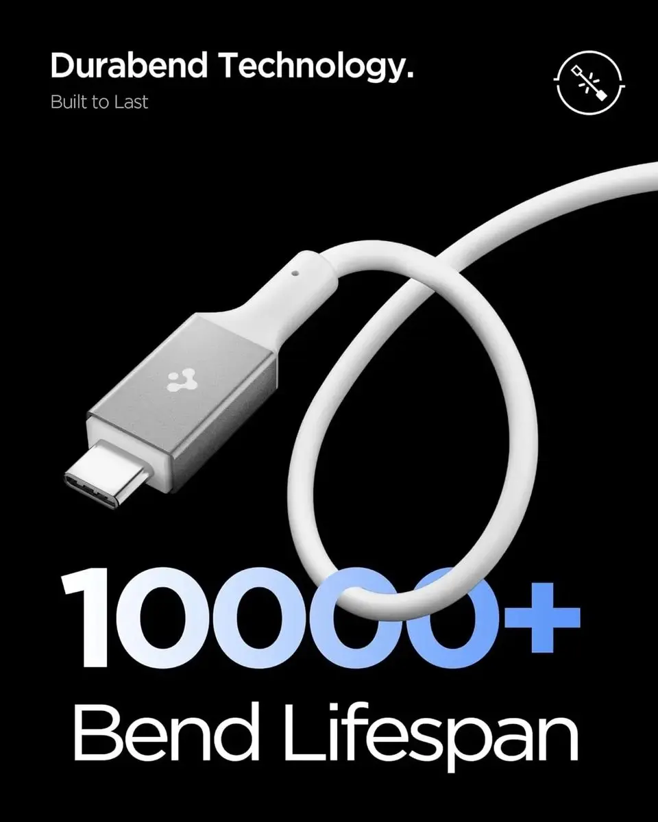 Spigen Essential USB-C Kabel 100W - 2m Wit
