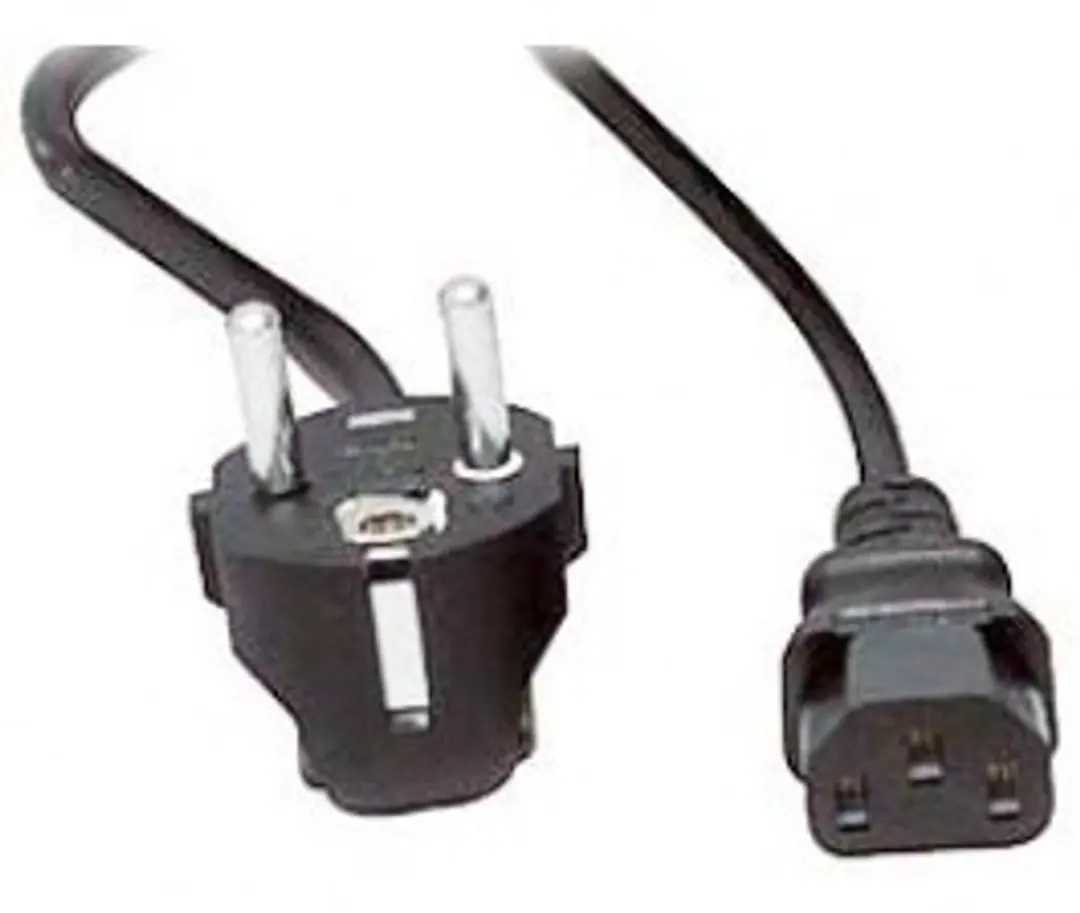 Nedis Stroomkabel Type F CEE 7/7 Male IEC-320-C13 - 10m - Gehoekt - Zwart