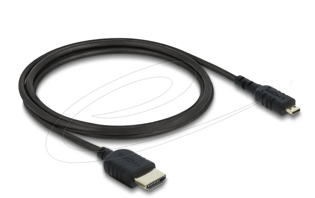 Delock Micro HDMI HDMI2.1 Kabel 8K 60Hz - 1m - Zwart