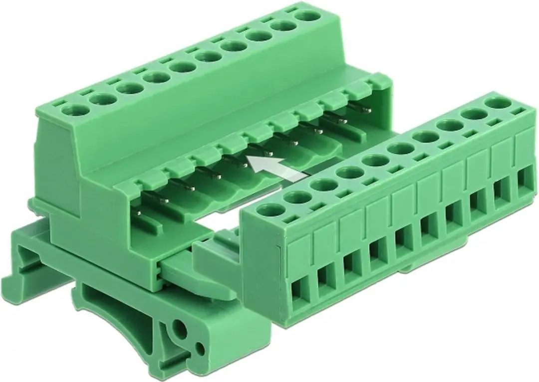 Delock Terminal Block Set 10-polig 5.08mm - Groen