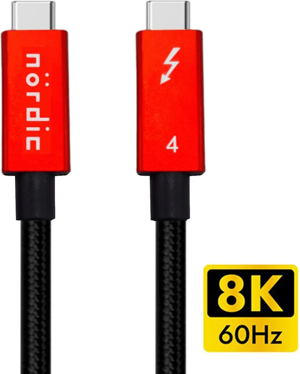 NÖRDIC Thunderbolt 4 TB4-302 USB-C Kabel