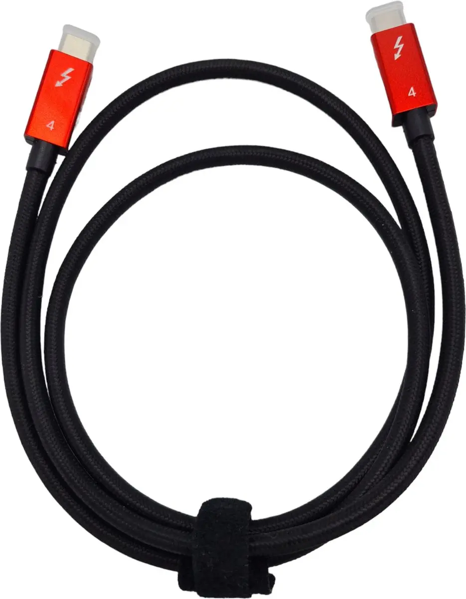 NÖRDIC Thunderbolt 4 TB4-302 USB-C Kabel - 40Gbps - 100W - 8K - 3m - Rood