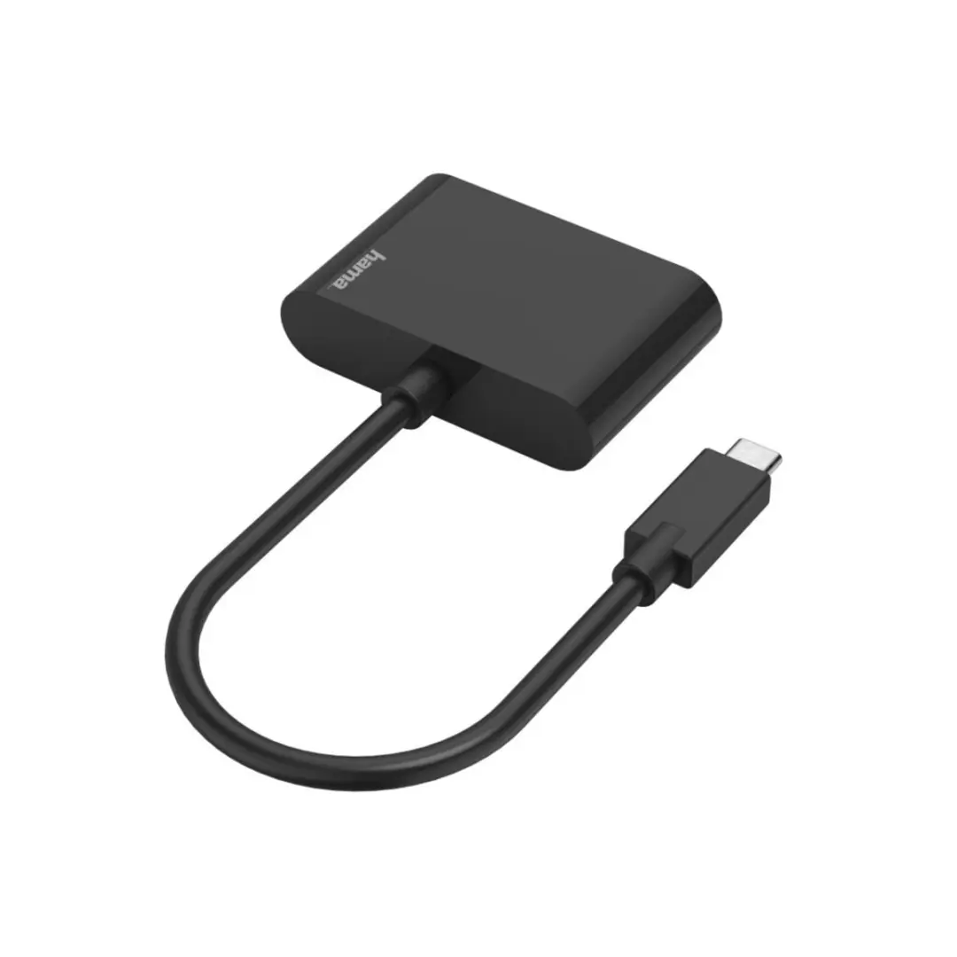Hama Video-adapter 2in1 USB-C VGA/HDMI 4K - Zwart