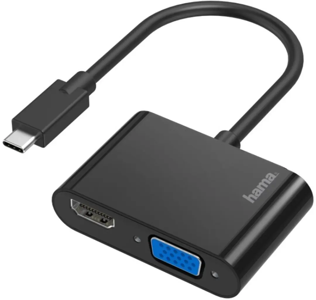 Hama Video-adapter 2in1 USB-C VGA/HDMI 4K