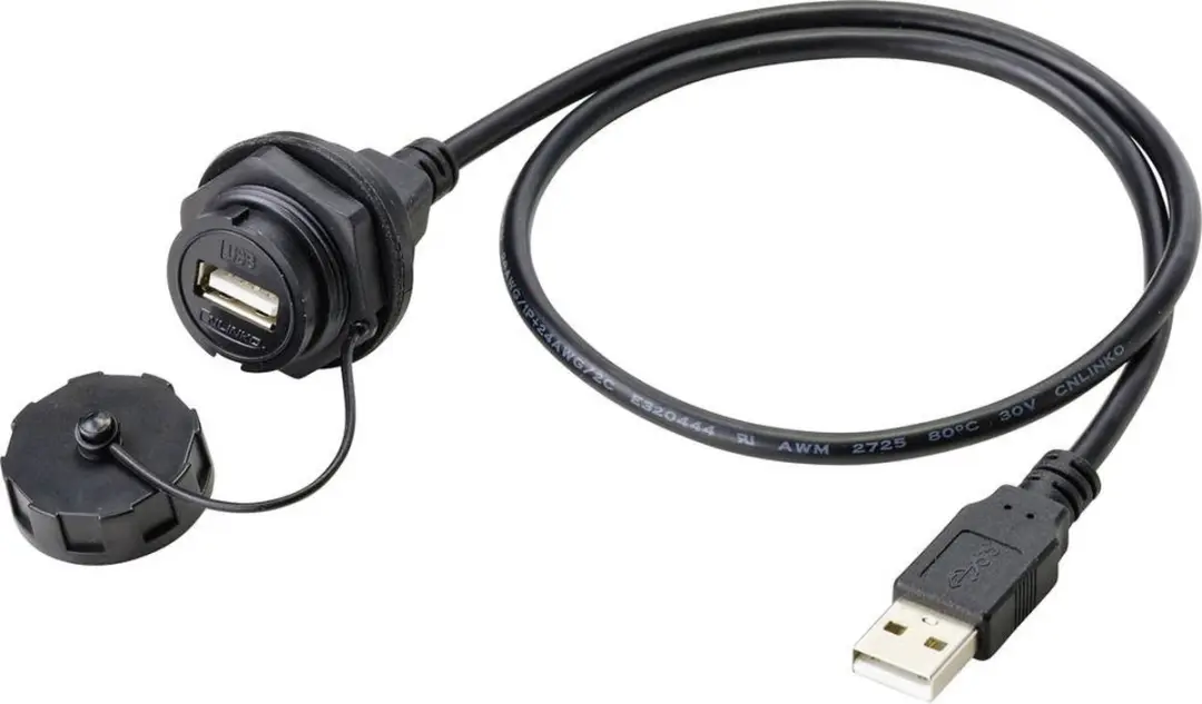 Tru Components TC-9554652 USB-inbouwbus 2.0 - Zwart