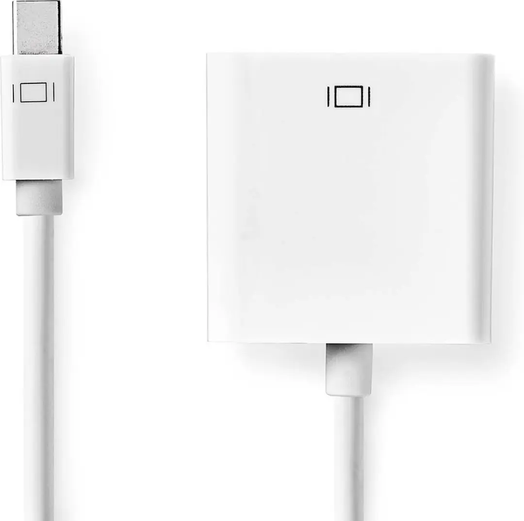 Nedis Mini DisplayPort naar DVI-I Kabel 21.6Gbps 0.2m - Wit