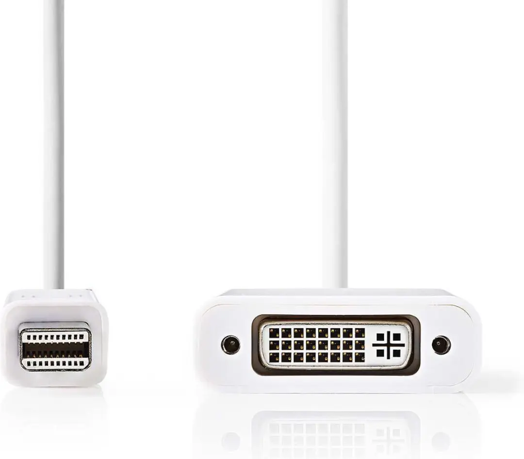 Nedis Mini DisplayPort naar DVI-I Kabel 21.6Gbps 0.2m - Wit