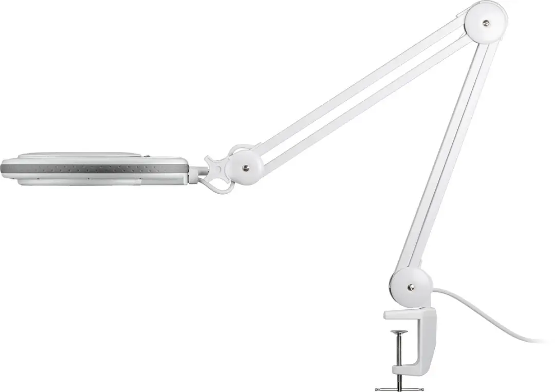 Goobay LED Loeplamp 650lm 8W - Bureauklem Wit