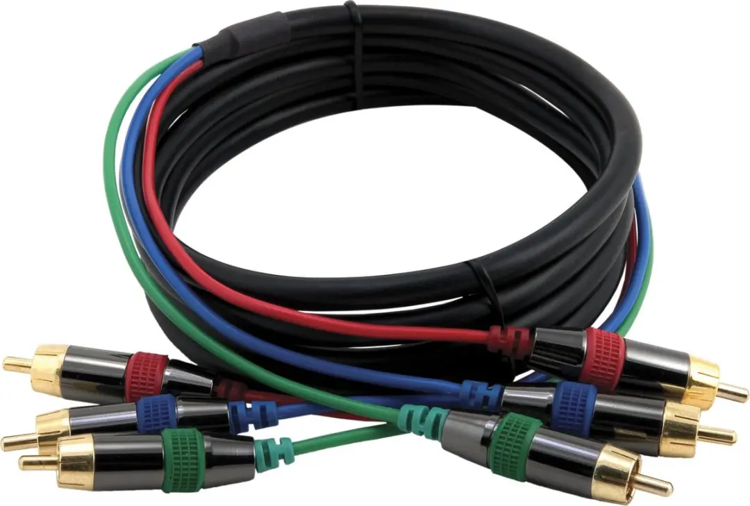 Deltaco MM-70D Component Video Kabel - 2x 3 RCA - 10m - Verguld