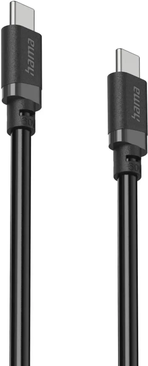 Hama USB 2.0 USB-C Laadkabel 2m - Zwart